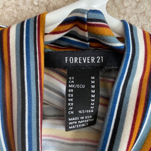 striped mock neck long sleeve - Picture 3 of 3